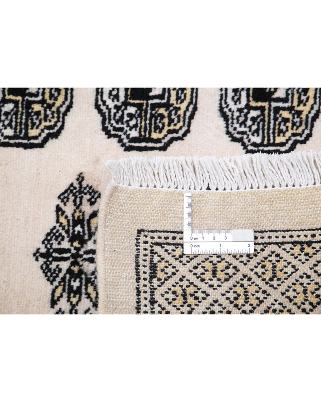 Bokhara 8' 0" X 10' 0" Hand Knotted Wool Rug 8' 0" X 10' 0" (244 X 305) / Ivory / Wool