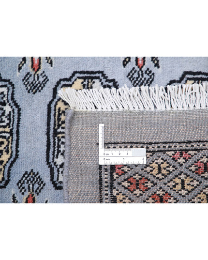 Bokhara 9' 0" X 12' 2" Hand Knotted Wool Rug 9' 0" X 12' 2" (274 X 371) / Grey / Wool