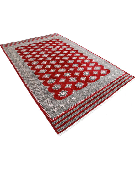 Bokhara 6' 5" X 9' 9" Hand Knotted Wool Rug 6' 5" X 9' 9" (196 X 297) / Red / Wool