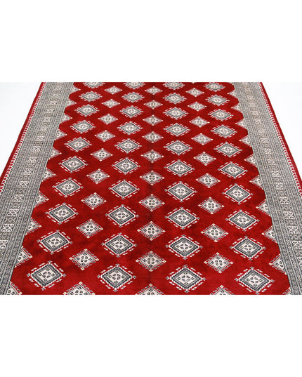 Bokhara 6' 5" X 9' 9" Hand Knotted Wool Rug 6' 5" X 9' 9" (196 X 297) / Red / Wool
