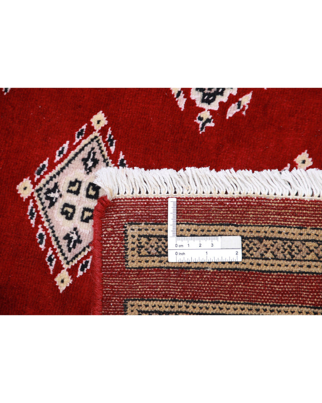 Bokhara 6' 5" X 9' 9" Hand Knotted Wool Rug 6' 5" X 9' 9" (196 X 297) / Red / Wool