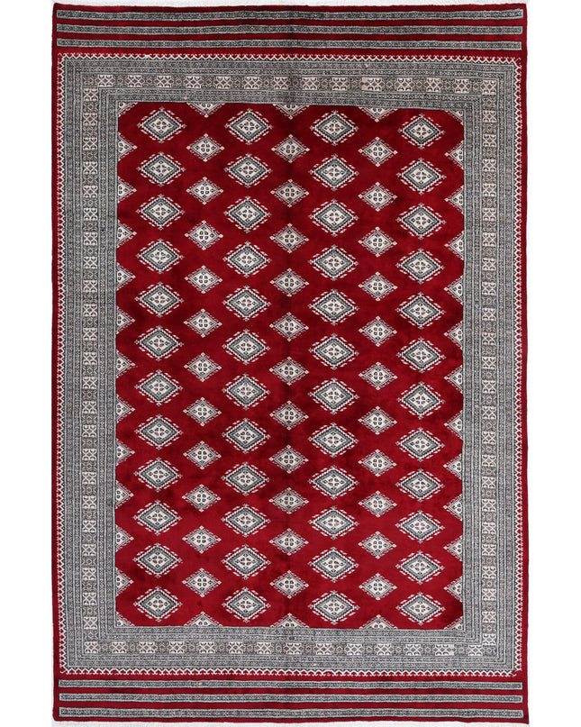 Bokhara 6' 5" X 9' 9" Hand Knotted Wool Rug 6' 5" X 9' 9" (196 X 297) / Red / Wool