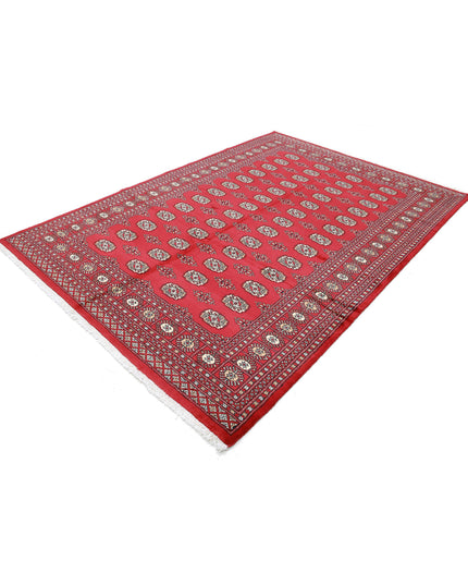 Bokhara 6' 2" X 8' 9" Hand Knotted Wool Rug 6' 2" X 8' 9" (188 X 267) / Red / Wool