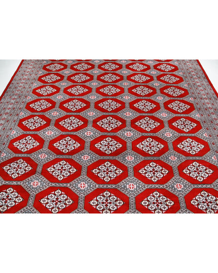 Bokhara 8' 11" X 11' 7" Hand Knotted Wool Rug 8' 11" X 11' 7" (272 X 353) / Red / Wool