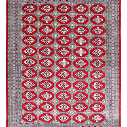 Bokhara 8' 11" X 11' 7" Hand Knotted Wool Rug 8' 11" X 11' 7" (272 X 353) / Red / Wool