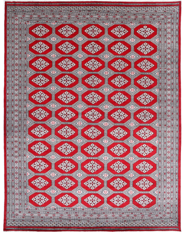 Bokhara 8' 11" X 11' 7" Hand Knotted Wool Rug 8' 11" X 11' 7" (272 X 353) / Red / Wool
