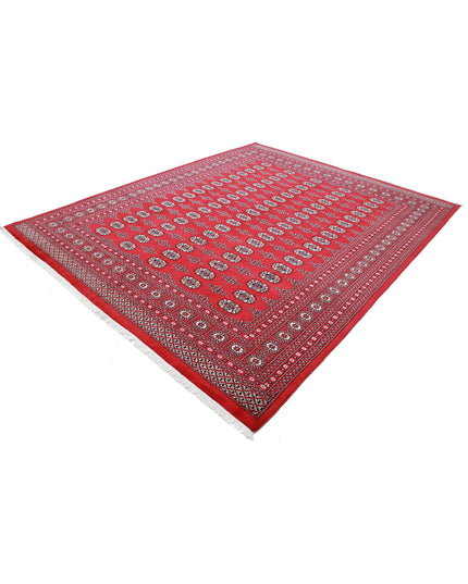 Bokhara 8' 2" X 10' 0" Hand Knotted Wool Rug 8' 2" X 10' 0" (249 X 305) / Red / Wool