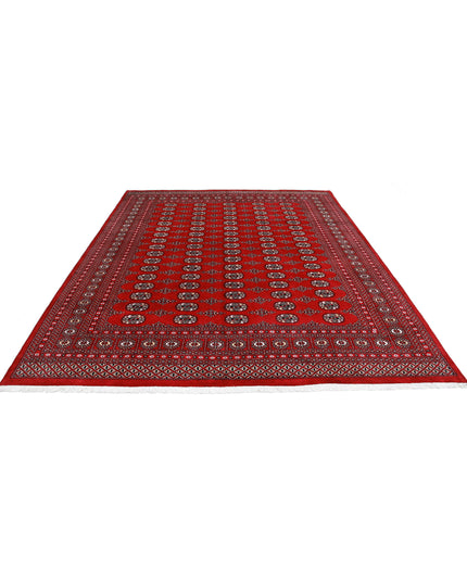 Bokhara 8' 2" X 10' 0" Hand Knotted Wool Rug 8' 2" X 10' 0" (249 X 305) / Red / Wool