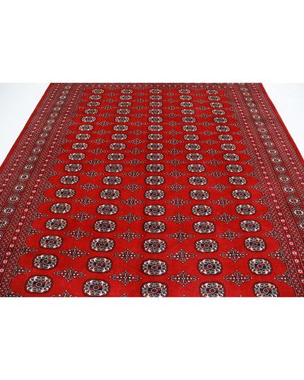 Bokhara 8' 2" X 10' 0" Hand Knotted Wool Rug 8' 2" X 10' 0" (249 X 305) / Red / Wool