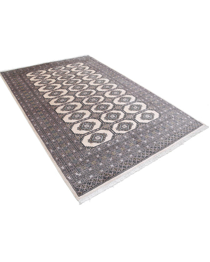 Bokhara 6' 1" X 8' 11" Hand Knotted Wool Rug 6' 1" X 8' 11" (185 X 272) / Ivory / Wool