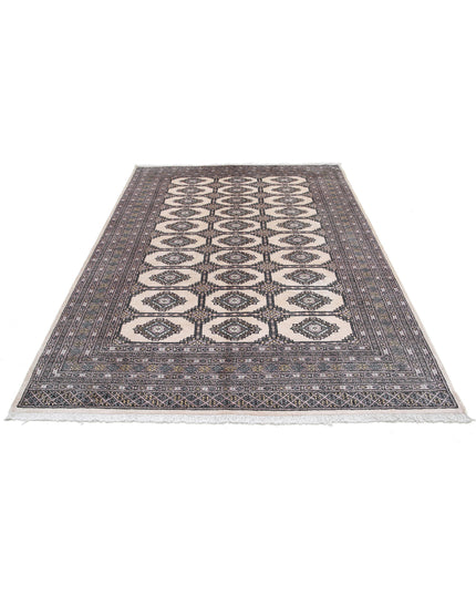 Bokhara 6' 1" X 8' 11" Hand Knotted Wool Rug 6' 1" X 8' 11" (185 X 272) / Ivory / Wool