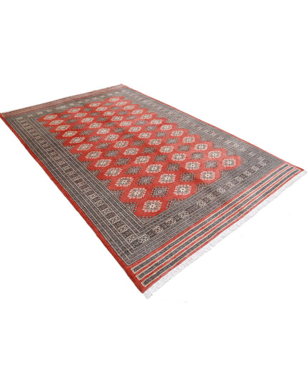 Bokhara 6' 6" X 10' 0" Hand Knotted Wool Rug 6' 6" X 10' 0" (198 X 305) / Rust / Wool
