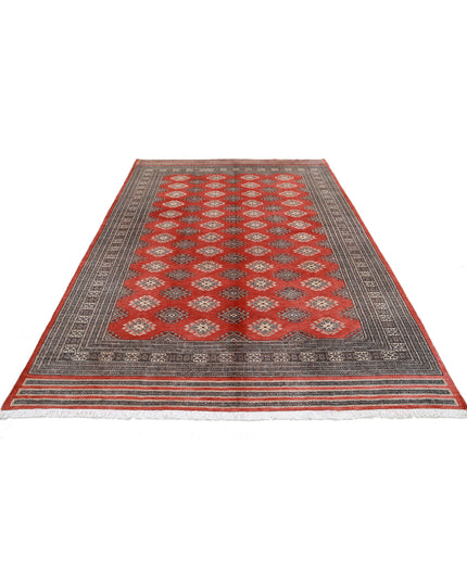 Bokhara 6' 6" X 10' 0" Hand Knotted Wool Rug 6' 6" X 10' 0" (198 X 305) / Rust / Wool