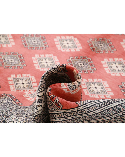 Bokhara 6' 6" X 10' 0" Hand Knotted Wool Rug 6' 6" X 10' 0" (198 X 305) / Rust / Wool