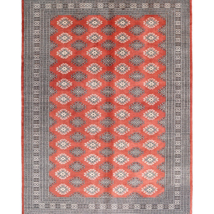 Bokhara 6' 6" X 10' 0" Hand Knotted Wool Rug 6' 6" X 10' 0" (198 X 305) / Rust / Wool