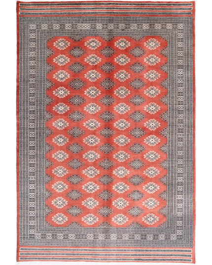 Bokhara 6' 6" X 10' 0" Hand Knotted Wool Rug 6' 6" X 10' 0" (198 X 305) / Rust / Wool
