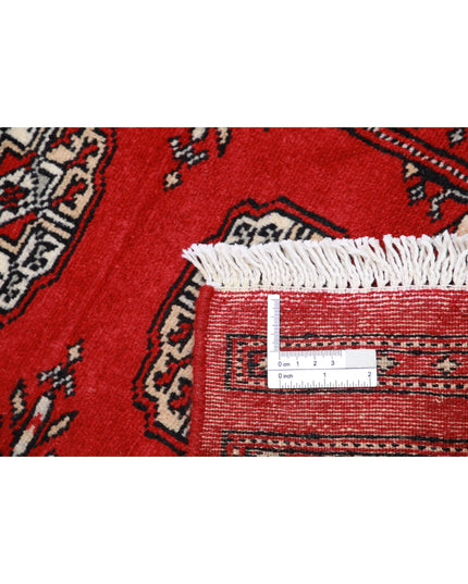 Bokhara 1' 11" X 3' 2" Hand Knotted Wool Rug 1' 11" X 3' 2" (59 X 97) / Red / Wool
