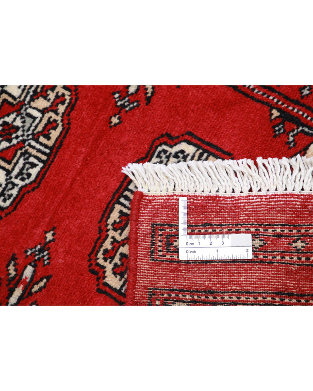 Bokhara 1' 11" X 3' 2" Hand Knotted Wool Rug 1' 11" X 3' 2" (59 X 97) / Red / Wool