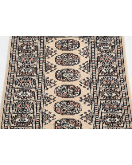 Bokhara 2' 0" X 3' 0" Hand Knotted Wool Rug 2' 0" X 3' 0" (61 X 91) / Ivory / Wool