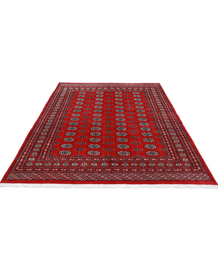 Bokhara 6' 0" X 8' 5" Hand Knotted Wool Rug 6' 0" X 8' 5" (183 X 257) / Red / Wool
