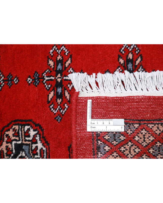 Bokhara 6' 0" X 8' 5" Hand Knotted Wool Rug 6' 0" X 8' 5" (183 X 257) / Red / Wool