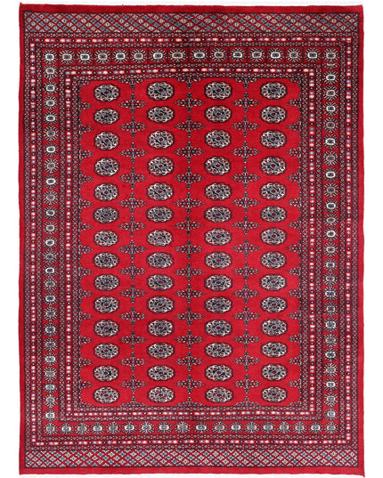 Bokhara 6' 0" X 8' 5" Hand Knotted Wool Rug 6' 0" X 8' 5" (183 X 257) / Red / Wool