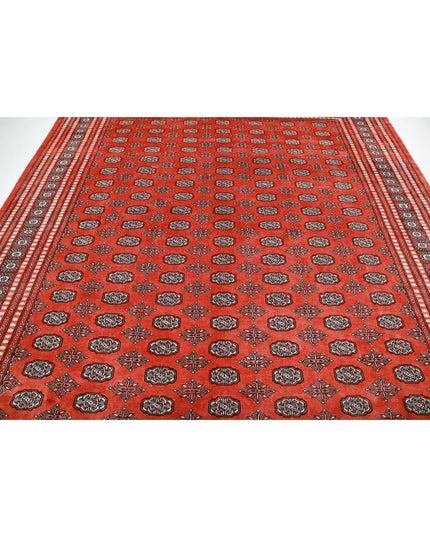 Bokhara 8' 11" X 11' 5" Hand Knotted Wool Rug 8' 11" X 11' 5" (272 X 348) / Orange / Wool