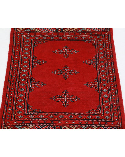 Bokhara 2' 0" X 3' 0" Hand Knotted Wool Rug 2' 0" X 3' 0" (61 X 91) / Red / Wool