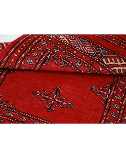 Bokhara 2' 0" X 3' 0" Hand Knotted Wool Rug 2' 0" X 3' 0" (61 X 91) / Red / Wool