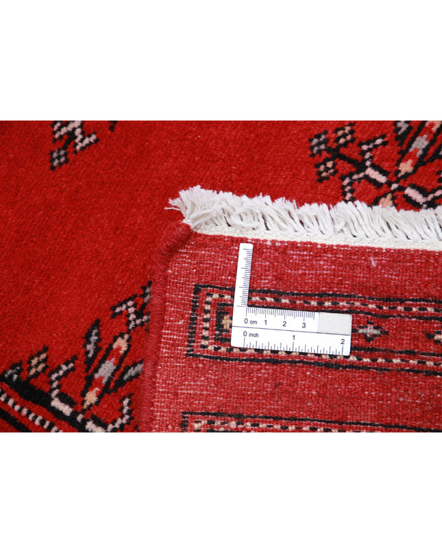 Bokhara 2' 0" X 3' 0" Hand Knotted Wool Rug 2' 0" X 3' 0" (61 X 91) / Red / Wool