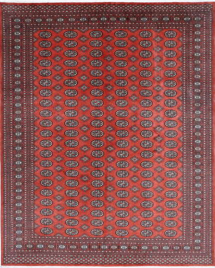 Bokhara 8' 1" X 10' 1" Hand Knotted Wool Rug 8' 1" X 10' 1" (246 X 307) / Rust / Wool