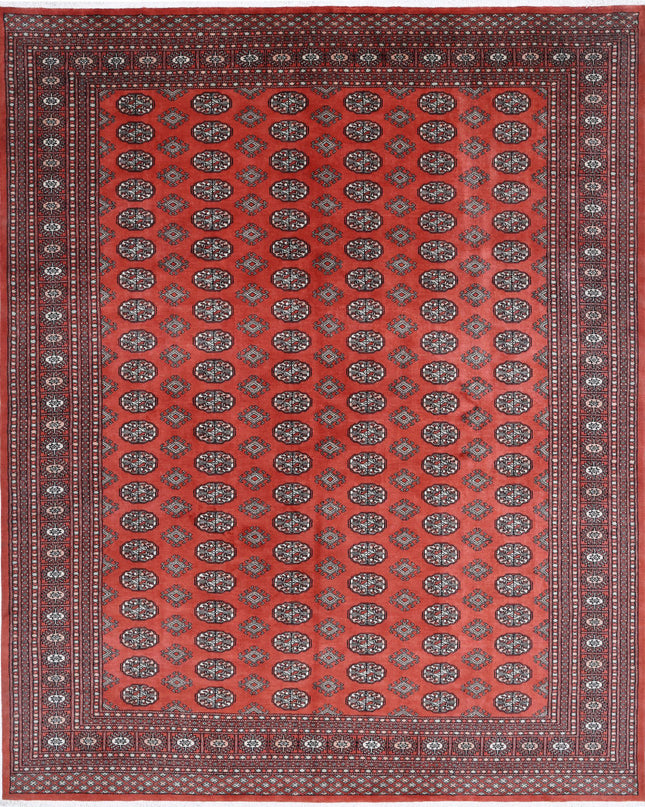 Bokhara 8' 1" X 10' 1" Hand Knotted Wool Rug 8' 1" X 10' 1" (246 X 307) / Rust / Wool