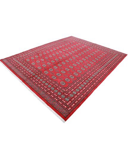 Bokhara 8' 1" X 10' 1" Hand Knotted Wool Rug 8' 1" X 10' 1" (246 X 307) / Red / Wool