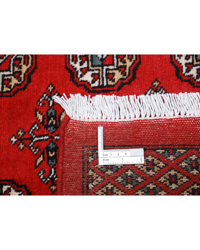Bokhara 8' 1" X 10' 1" Hand Knotted Wool Rug 8' 1" X 10' 1" (246 X 307) / Red / Wool