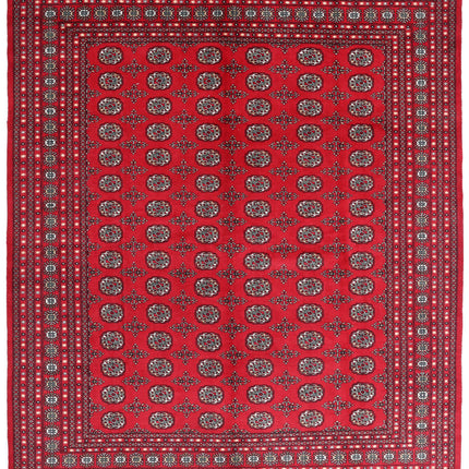 Bokhara 8' 1" X 10' 1" Hand Knotted Wool Rug 8' 1" X 10' 1" (246 X 307) / Red / Wool