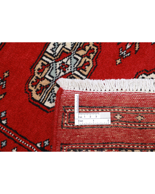 Bokhara 2' 0" X 3' 2" Hand Knotted Wool Rug 2' 0" X 3' 2" (61 X 97) / Red / Wool