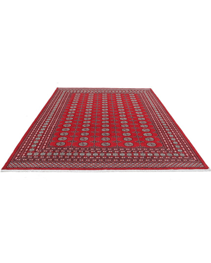 Bokhara 8' 0" X 10' 1" Hand Knotted Wool Rug 8' 0" X 10' 1" (244 X 307) / Red / Wool