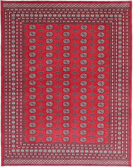 Bokhara 8' 0" X 10' 1" Hand Knotted Wool Rug 8' 0" X 10' 1" (244 X 307) / Red / Wool