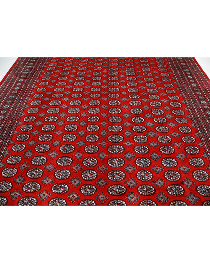 Bokhara 9' 11" X 13' 8" Hand Knotted Wool Rug 9' 11" X 13' 8" (302 X 417) / Red / Wool