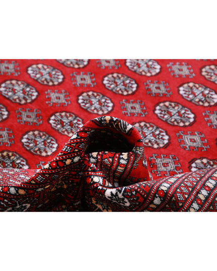 Bokhara 9' 11" X 13' 8" Hand Knotted Wool Rug 9' 11" X 13' 8" (302 X 417) / Red / Wool