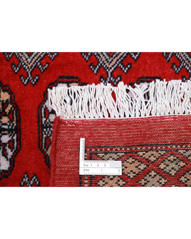 Bokhara 9' 11" X 13' 8" Hand Knotted Wool Rug 9' 11" X 13' 8" (302 X 417) / Red / Wool