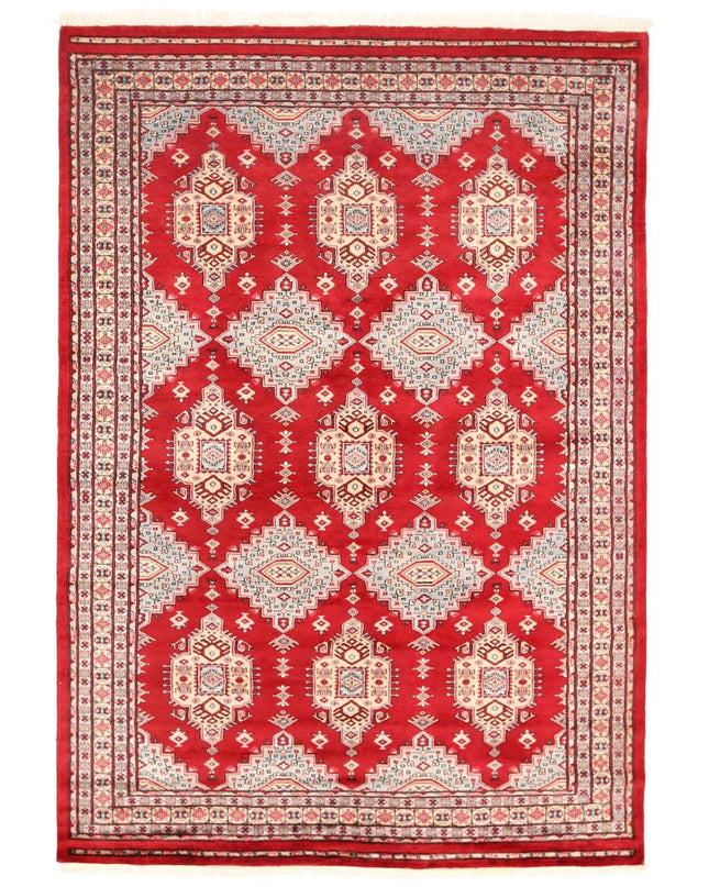 Bokhara 5' 7" X 8' 4" Hand Knotted Wool Rug 5' 7" X 8' 4" (170 X 254) / Red / Wool