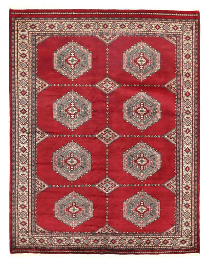 Bokhara 5' 7" X 7' 4" Hand Knotted Wool Rug 5' 7" X 7' 4" (170 X 223) / Burgundy / Wool