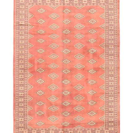 Bokhara 4' 10" X 6' 9" Hand Knotted Wool Rug 4' 10" X 6' 9" (147 X 206) / Pink / Wool