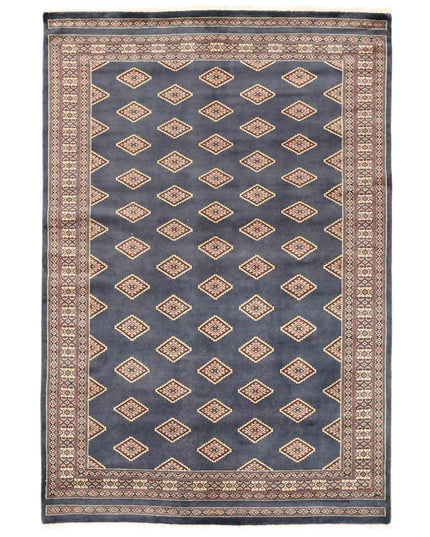 Bokhara 4' 6" X 6' 8" Hand Knotted Wool Rug 4' 6" X 6' 8" (137 X 203) / Blue / Wool