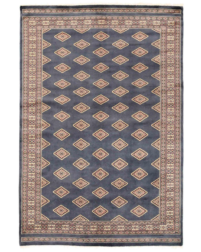 Bokhara 4' 6" X 6' 8" Hand Knotted Wool Rug 4' 6" X 6' 8" (137 X 203) / Blue / Wool