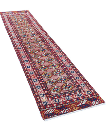 Bokhara 2' 4" X 9' 11" Hand Knotted Wool Rug 2' 4" X 9' 11" (71 X 302) / Peach / Wool