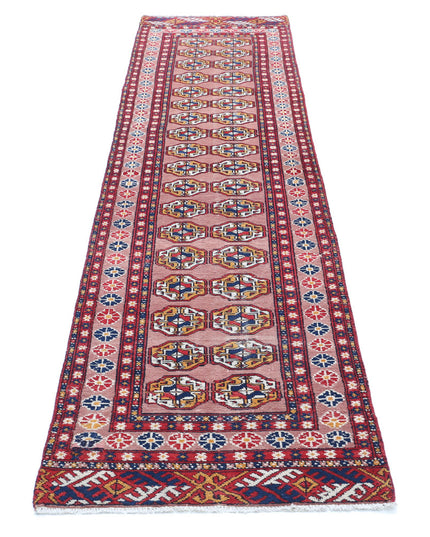 Bokhara 2' 4" X 9' 11" Hand Knotted Wool Rug 2' 4" X 9' 11" (71 X 302) / Peach / Wool