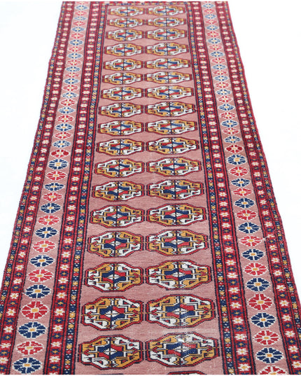 Bokhara 2' 4" X 9' 11" Hand Knotted Wool Rug 2' 4" X 9' 11" (71 X 302) / Peach / Wool