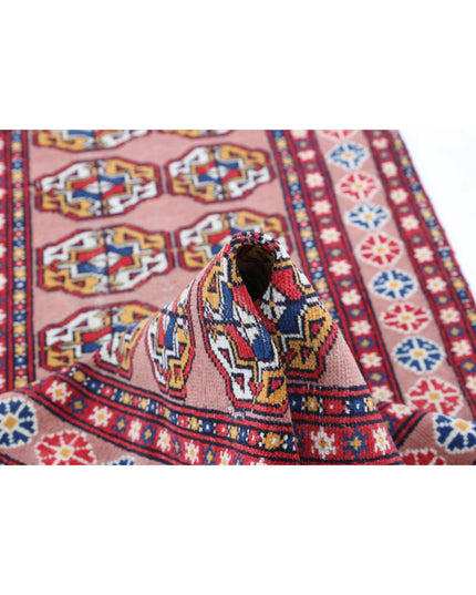 Bokhara 2' 4" X 9' 11" Hand Knotted Wool Rug 2' 4" X 9' 11" (71 X 302) / Peach / Wool